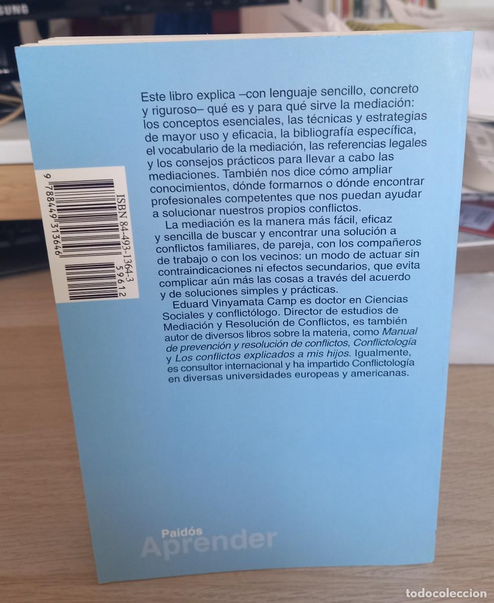 Libros de segunda mano: APRENDER MEDIACI&Oacute;N - VINYAMATA CAMP, E. - Foto 2