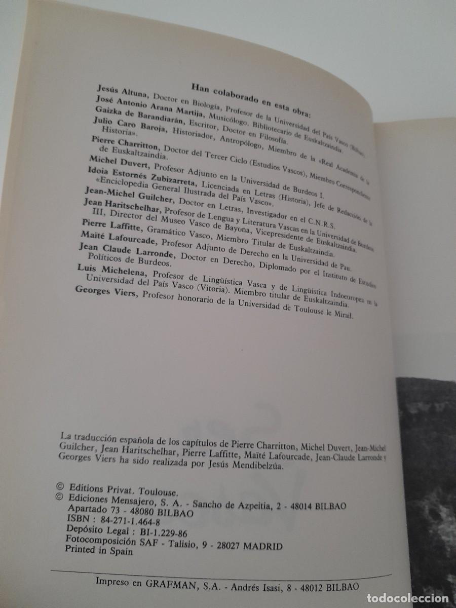 Libros de segunda mano: libro Ser Vasco, bajo la direcci&oacute;n de Jean Haritschelhar - Foto 3