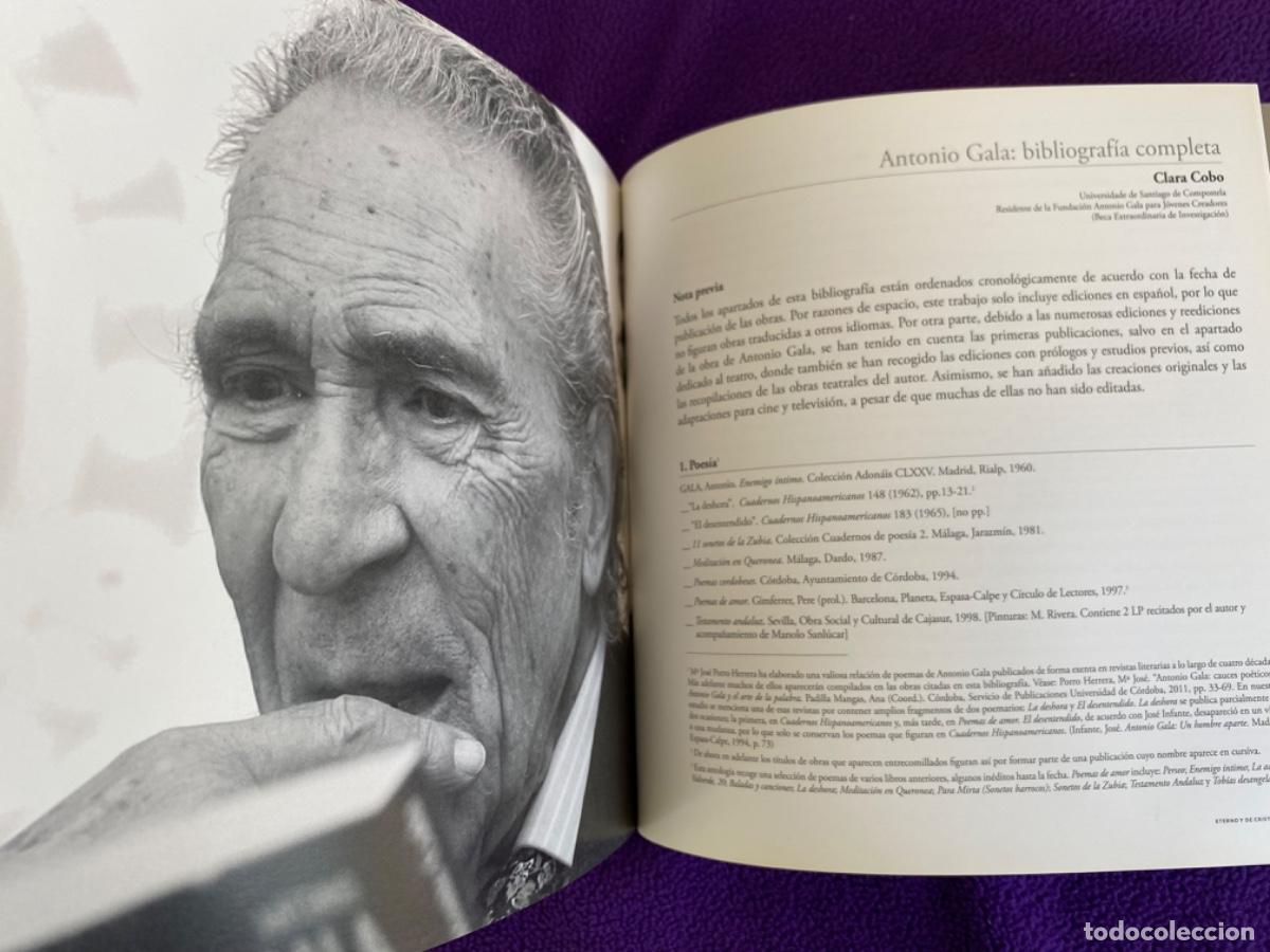 Libros de segunda mano: ANTONIO GALA ETERNO Y DE CRISTAL CAT&Aacute;LOGO - VV.AA - Foto 4