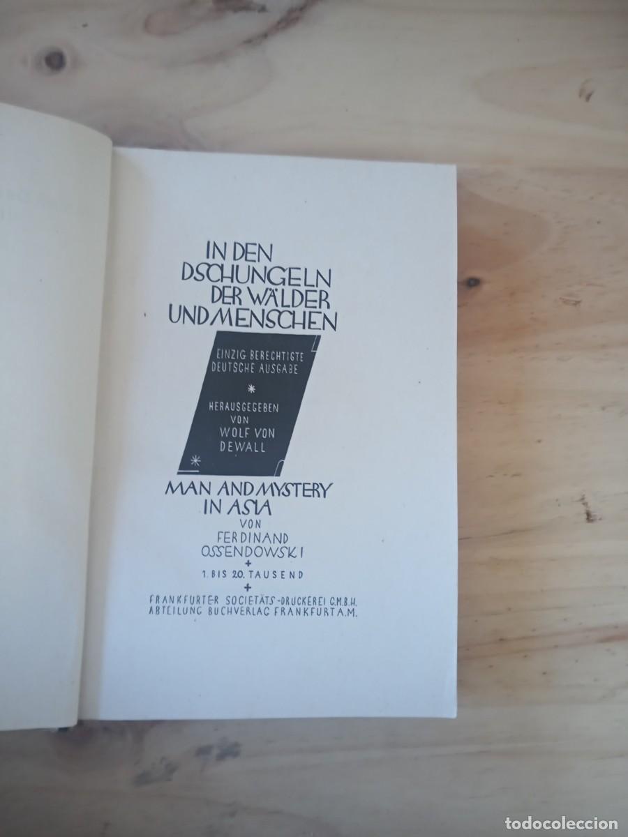 Libros de segunda mano: BONITO LIBRO ALEMAN ANTIGUO OSSENDOWSKI. & - Foto 4