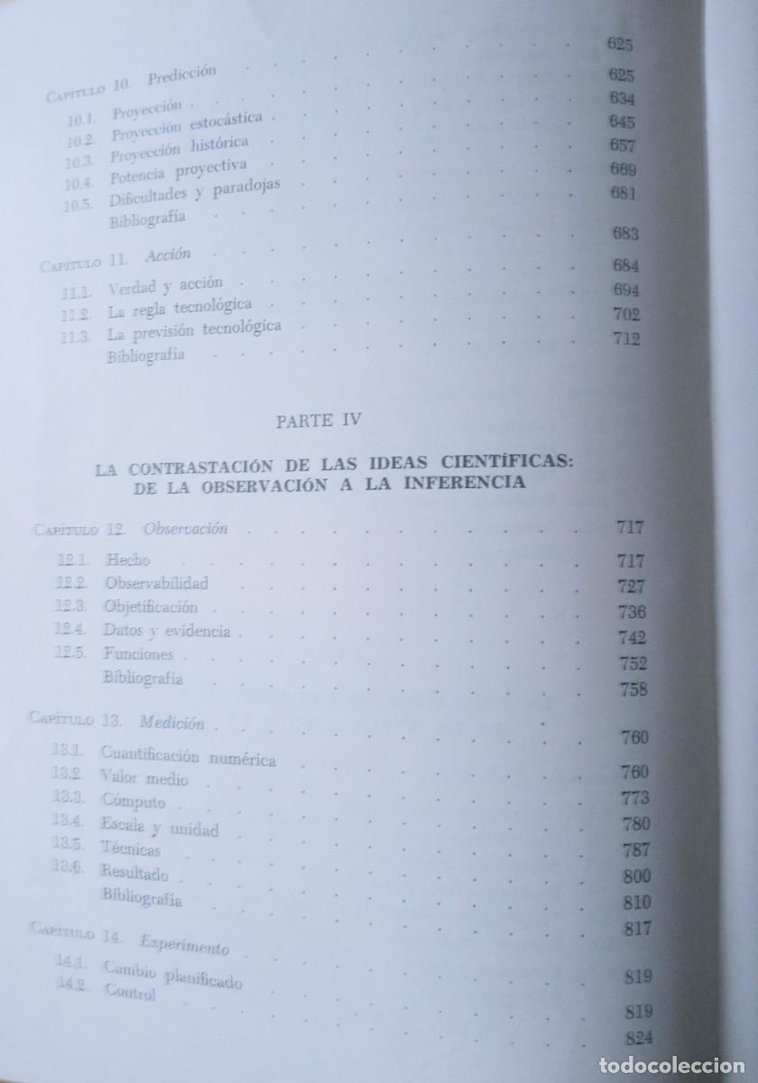 Libros de segunda mano: MARIO BUNGE LA INVESTIGACION CIENTIFICA - Foto 8