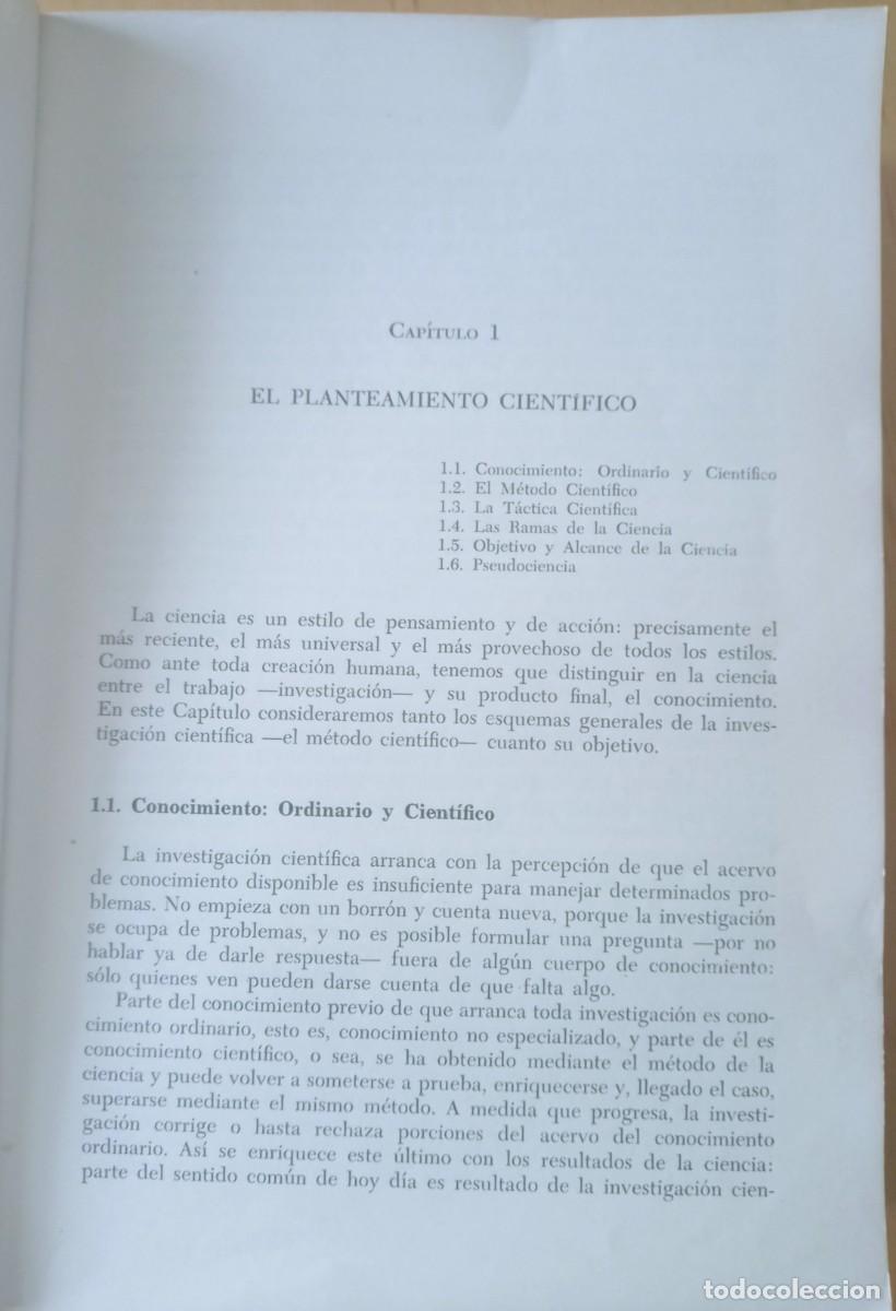 Libros de segunda mano: MARIO BUNGE LA INVESTIGACION CIENTIFICA - Foto 12