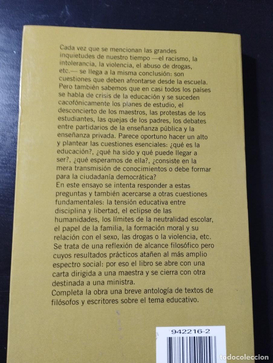 Libros de segunda mano: EL VALOR DE EDUCAR (FERNANDO SAVATER, ARIEL) - Foto 2