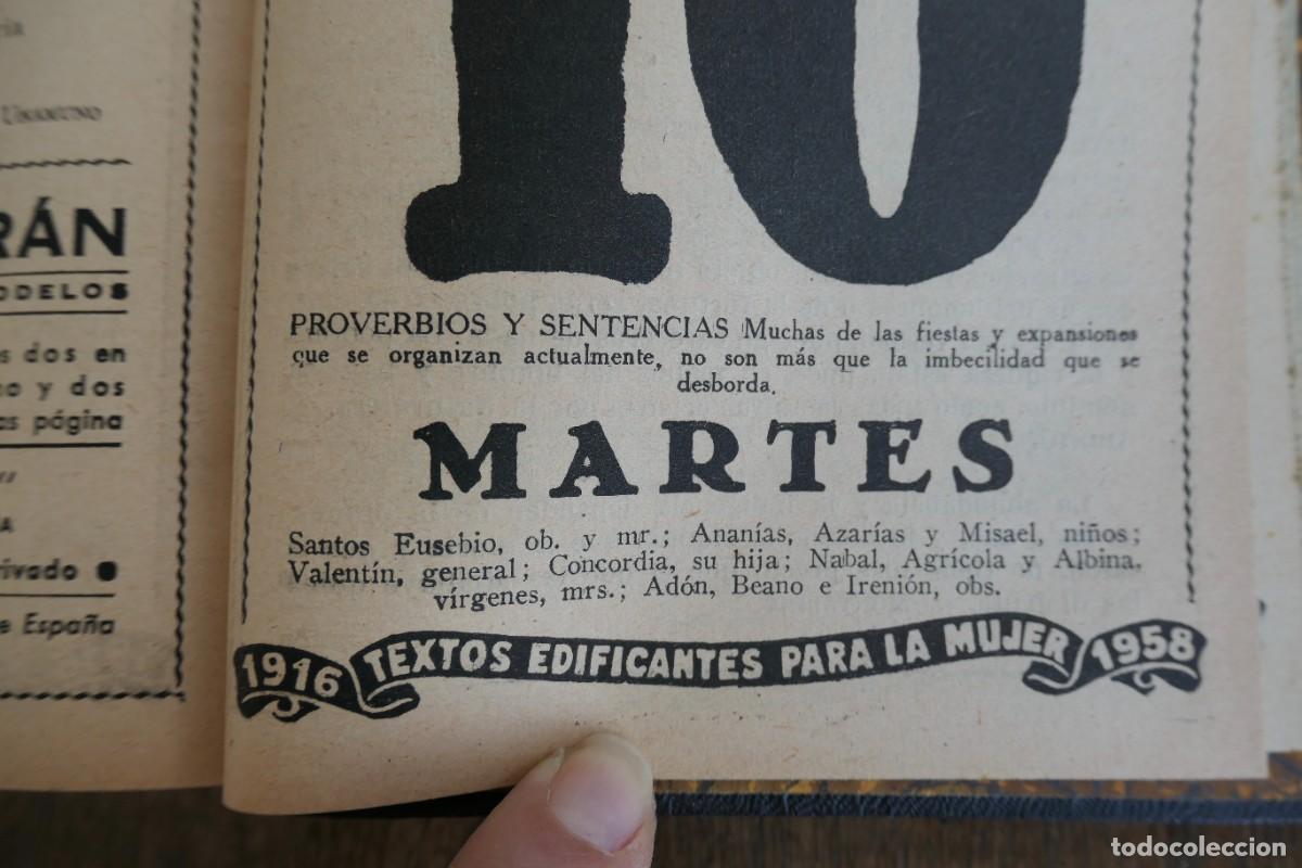 Libros de segunda mano: EL POPULAR CALENDARIO BLOQUE - DURAN -1958 - Foto 6