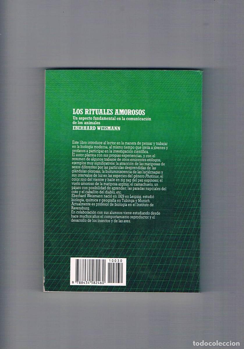 Libros de segunda mano: Los rituales amorosos Eberhard Weismann Salvat 1986 - Foto 2