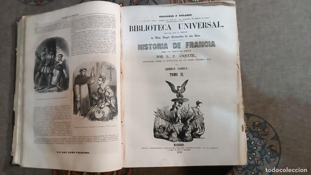 Libros de segunda mano: Libro antiguo HISTORIA DE FRANCIA 3t. 1851 - Foto 8