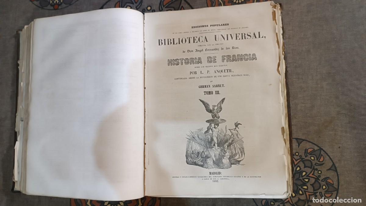 Libros de segunda mano: Libro antiguo HISTORIA DE FRANCIA 3t. 1851 - Foto 10