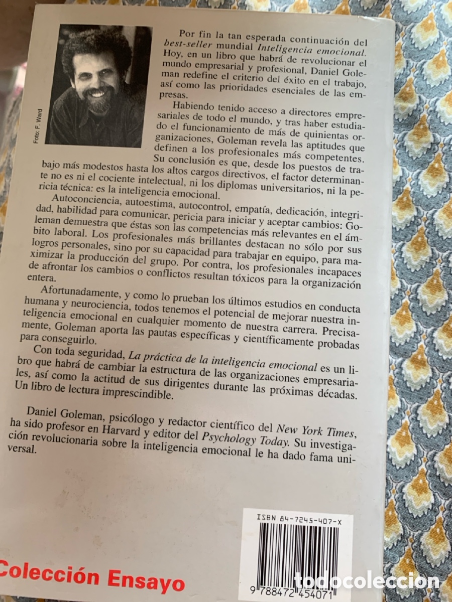 Libros de segunda mano: LA PR&Aacute;CTICA DE LA INTELIGENCIA EMOCIONAL daniel golan - Foto 2