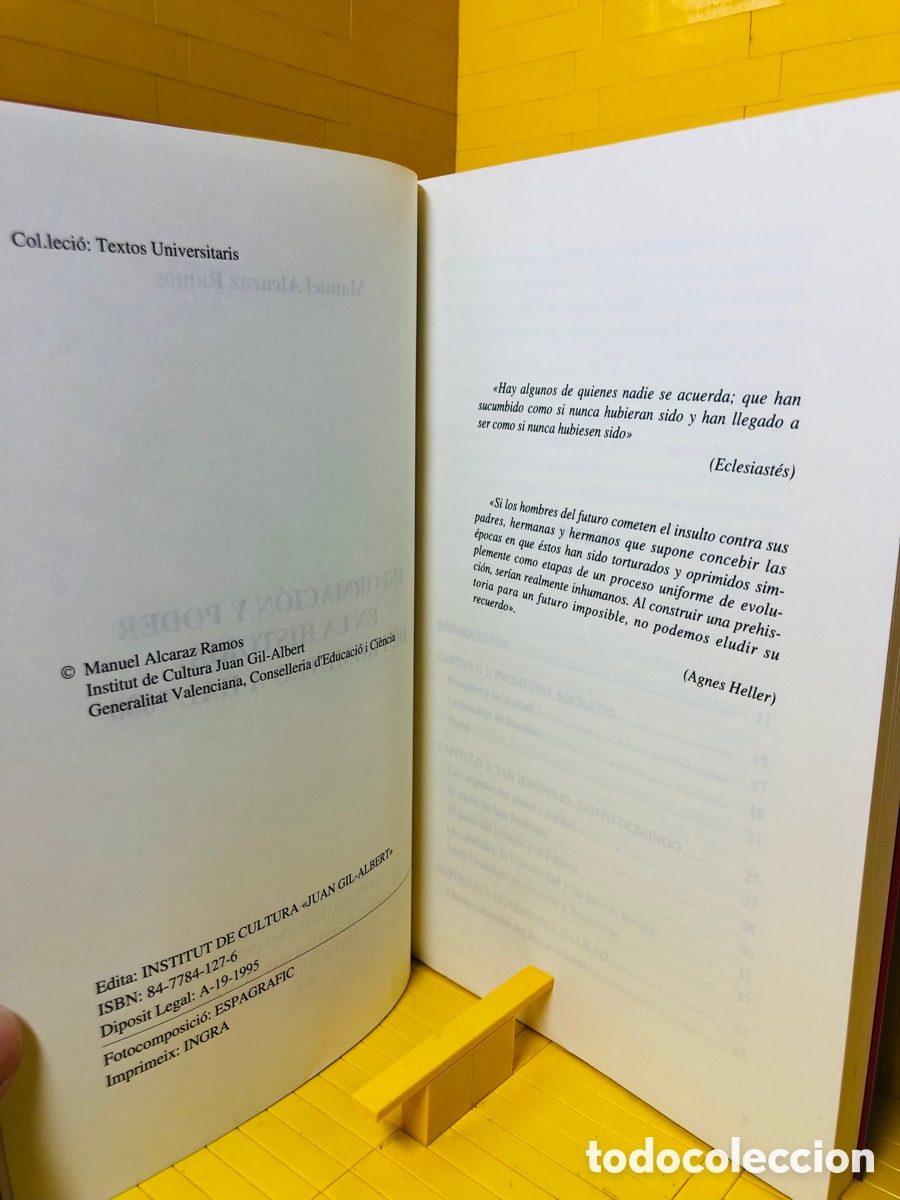 Libros de segunda mano: INFORMACI&Oacute;N Y PODER ● DE PRMETEO A HAL 9000 ● TEXTOS UNIVERSITARIOS ● 1994 ● MANUEL ALCARAZ - Foto 5