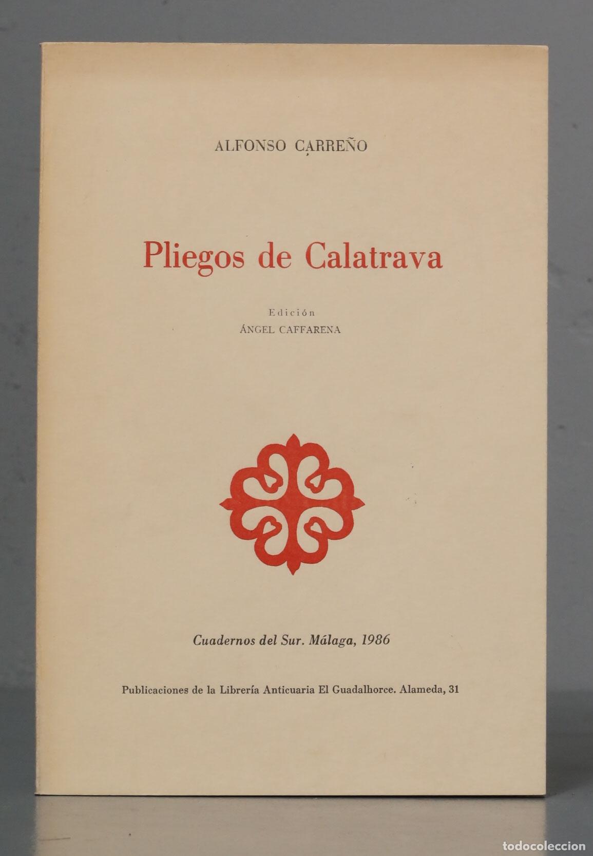 Libros de segunda mano: Pliegos de Calatrava. Carre&ntilde;o - Foto 1