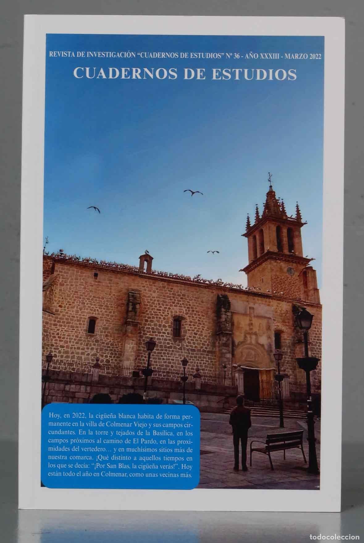 Libros de segunda mano: CUADERNOS DE ESTUDIOS. COLMENAR VIEJO. 36 - Foto 1