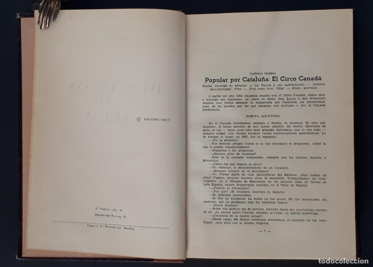 Libros de segunda mano: DI&Aacute;LOGOS EN EL CIRCO. JORGE ELIAS. EDICIONES CIRCO. 1962 - Foto 3
