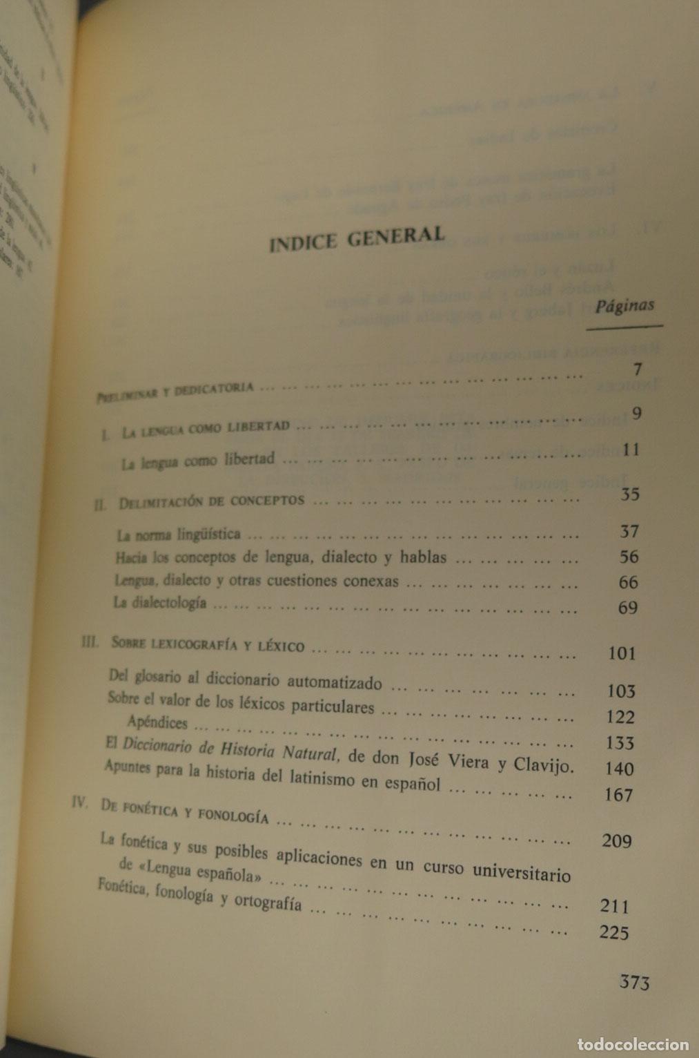 Libros de segunda mano: LA LENGUA COMO LIBERTAD. Manuel Alvar - Foto 2