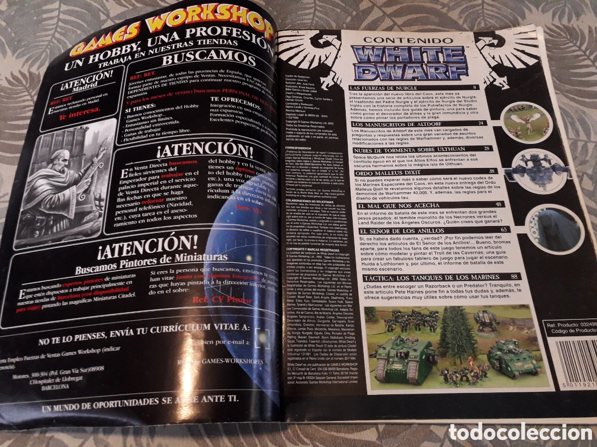Libros de segunda mano: WHITE DWARF, ESPA&Ntilde;A,GAMES WORKSHOP LTD, - Foto 2