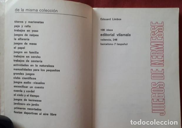 Libros de segunda mano: Juegos de kermesse Editorial Vilamala - Foto 3