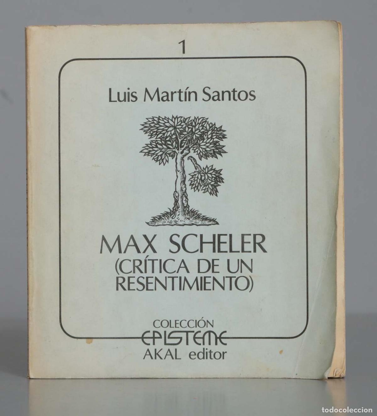 Libros de segunda mano: MAX SCHELER (cr&iacute;tica de un resentimiento). MARTIN SANTOS - Foto 1