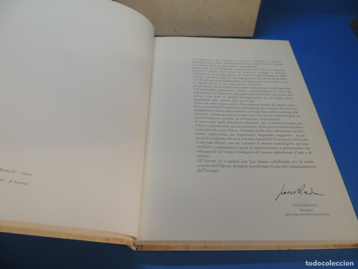 Libros de segunda mano: IL LABOTATORIO DEL RESTAURO A FIRENZE.- ANTONIO PAOLUCCI - Foto 4