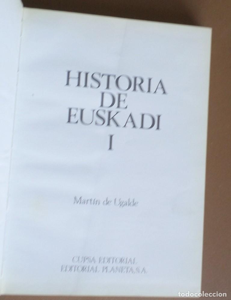 Libros de segunda mano: 3 tomos - HISTORIA DE EUSKADI - Martin de Ugalde - Ed. Planeta 1981 - Foto 8