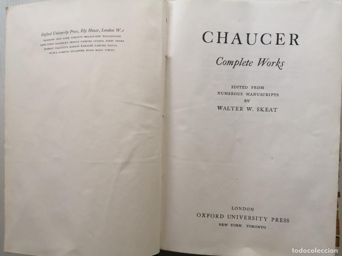 Libros de segunda mano: Chaucer Complete works Oxford University Press - Foto 5