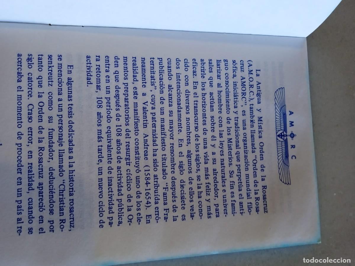 Libros de segunda mano: Rosacruces.AMORC.Las ense&ntilde;anzas 14p&agrave;ginas - Foto 3