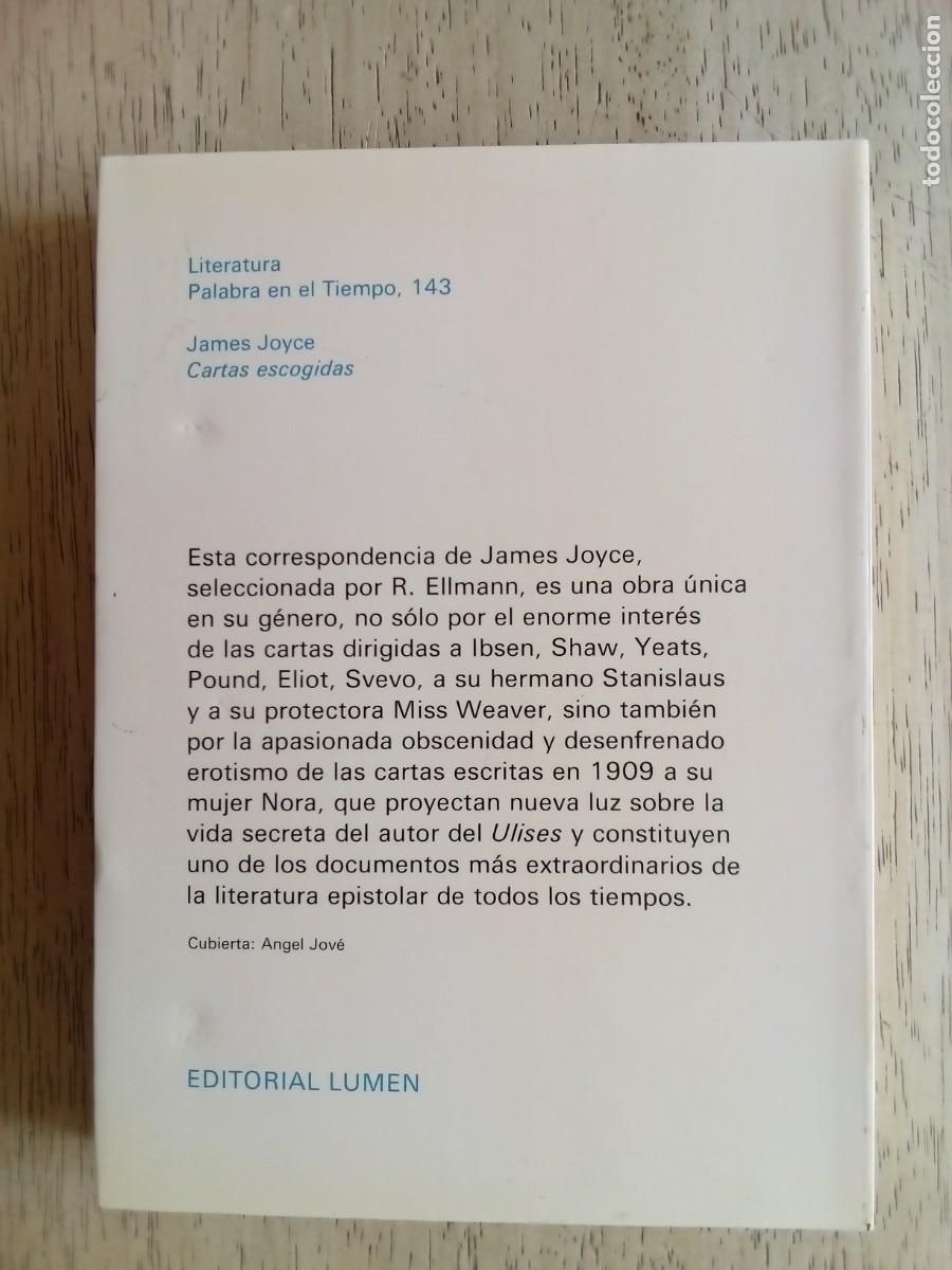 Libros de segunda mano: Cartas escogidas. James Joyce. Vol. 1 - Foto 2