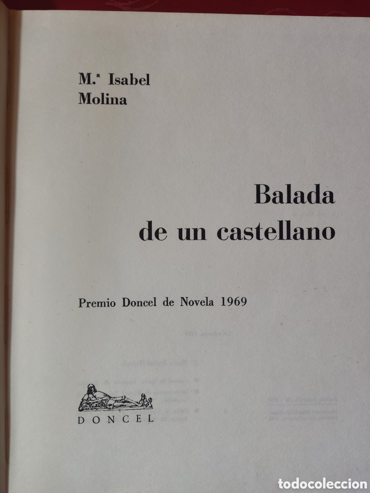 Libros de segunda mano: Balada de un Castellano primera edici&oacute;n 1970 - Foto 2