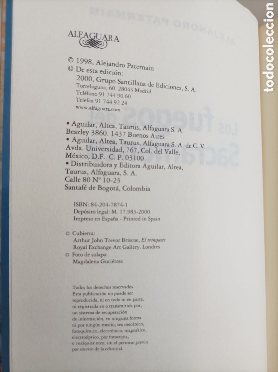 Libros de segunda mano: Los fuegos del Sacramento / Alejandro Paternain - Foto 4