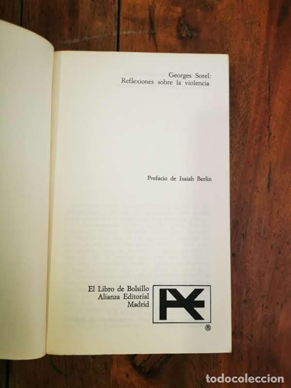 Libros de segunda mano: SOREL, Georges. Reflexiones sobre la violencia - Foto 2
