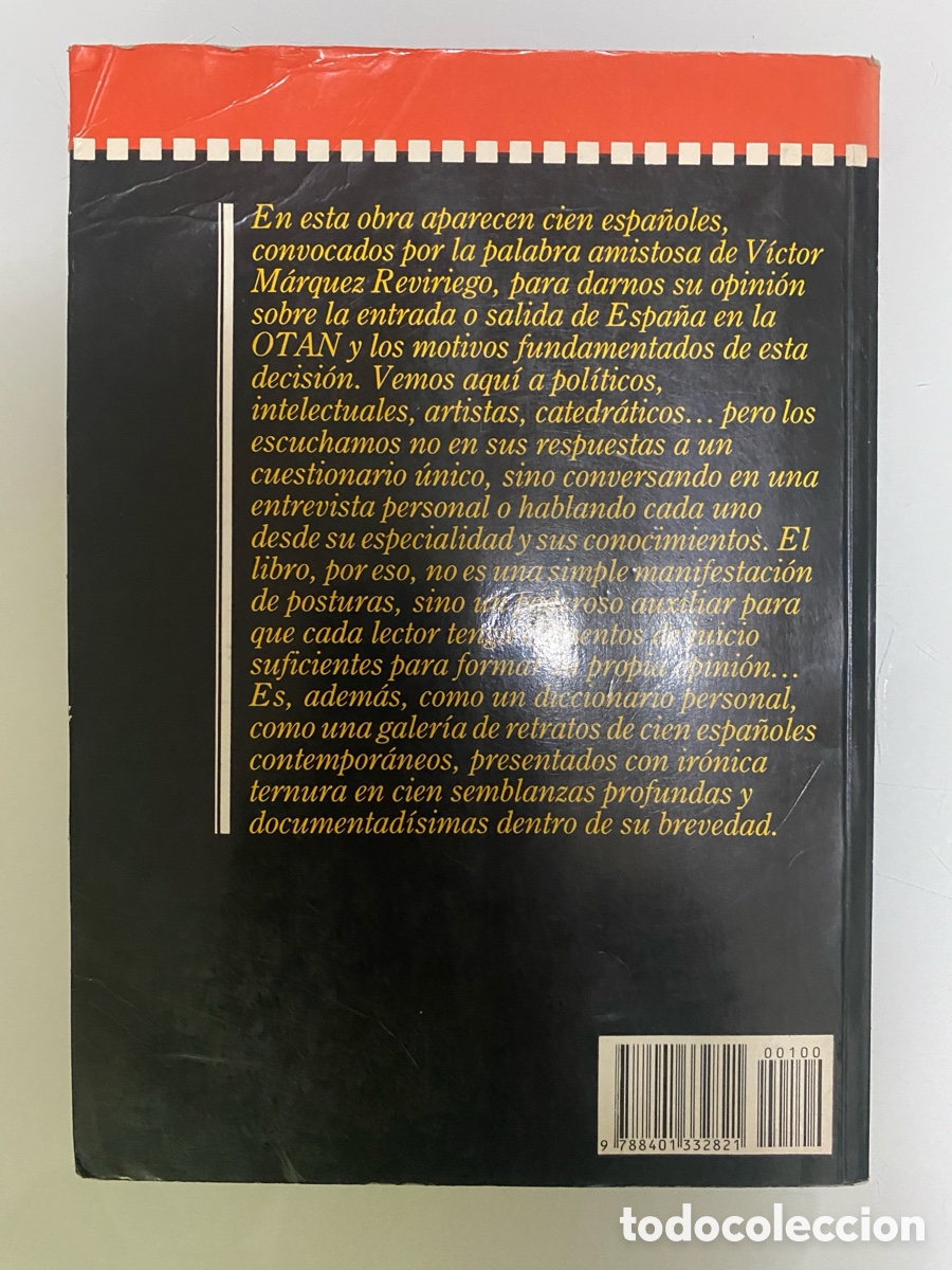 Libros de segunda mano: Cien espa&ntilde;oles y la OTAN - M&Aacute;RQUEZ REVIRIEGO, Victor - Foto 2