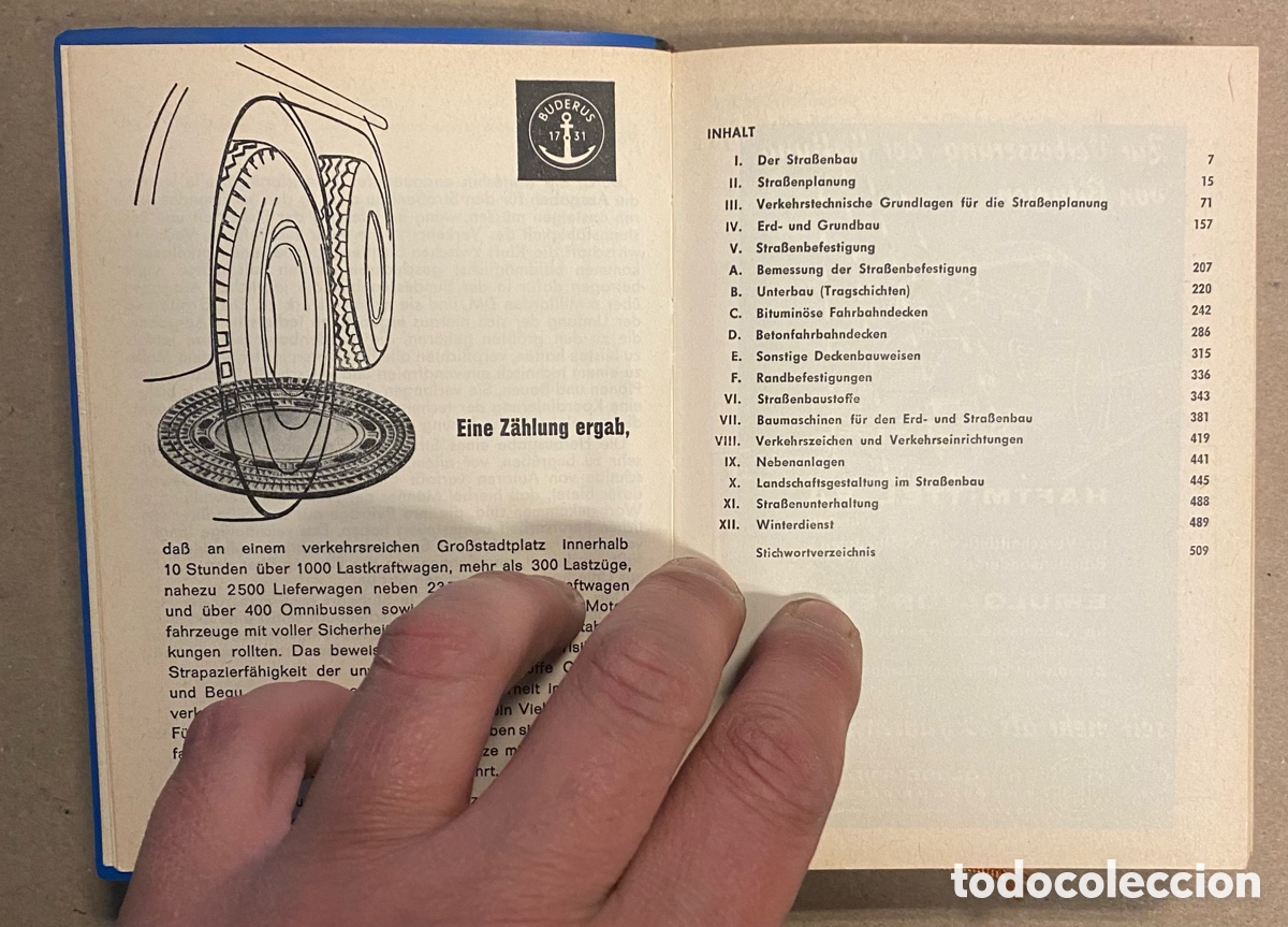 Libros de segunda mano: STRASSENBAU TASCHENBUCH. L&Auml;MMLEIN. CONSTRUCCI&Oacute;N VIAL - LIBRO DE BOLSILLO. - Foto 3