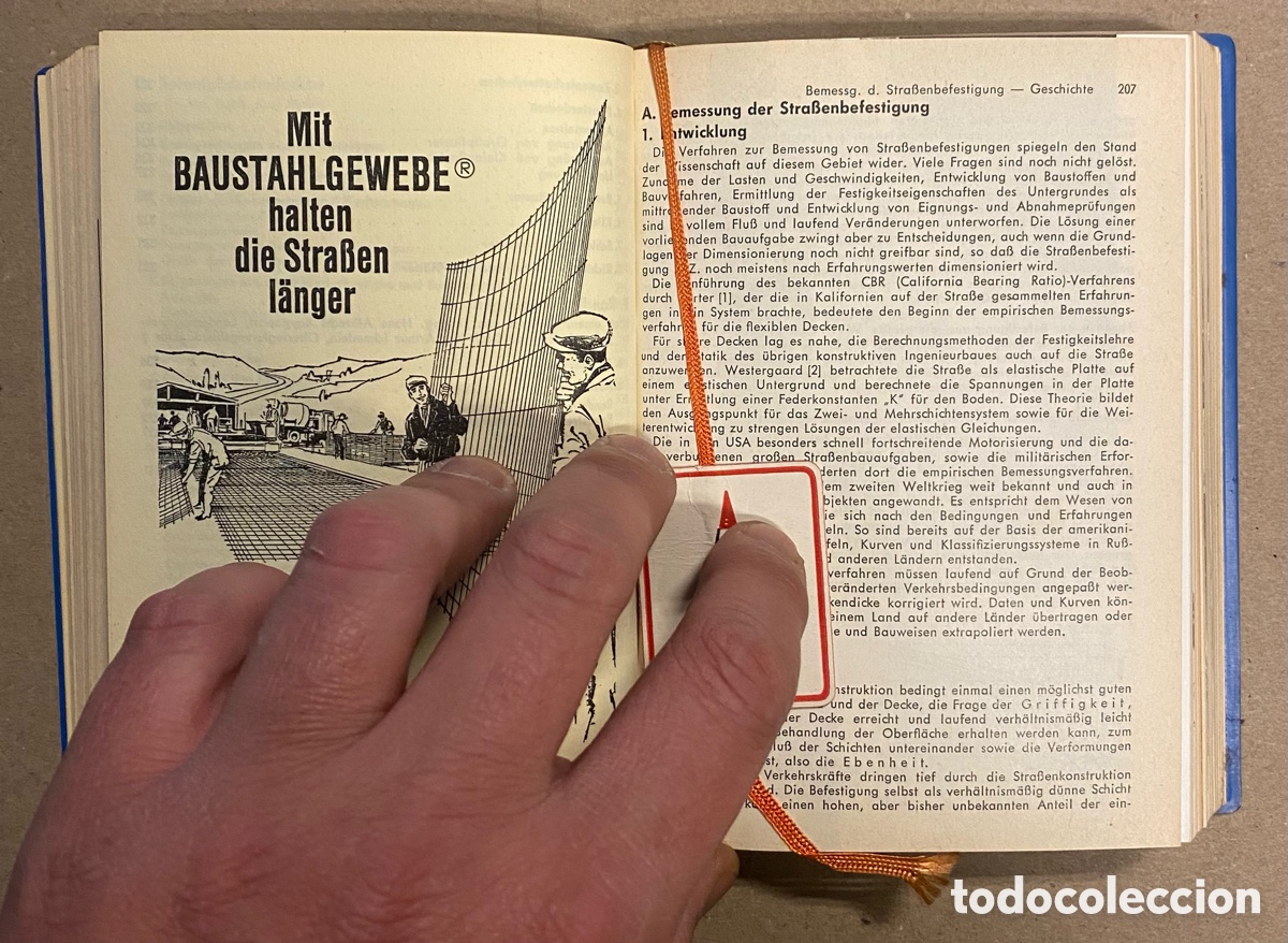 Libros de segunda mano: STRASSENBAU TASCHENBUCH. L&Auml;MMLEIN. CONSTRUCCI&Oacute;N VIAL - LIBRO DE BOLSILLO. - Foto 6
