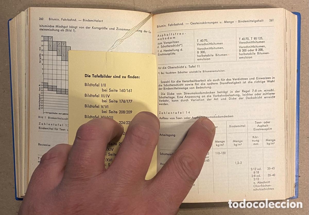 Libros de segunda mano: STRASSENBAU TASCHENBUCH. L&Auml;MMLEIN. CONSTRUCCI&Oacute;N VIAL - LIBRO DE BOLSILLO. - Foto 8