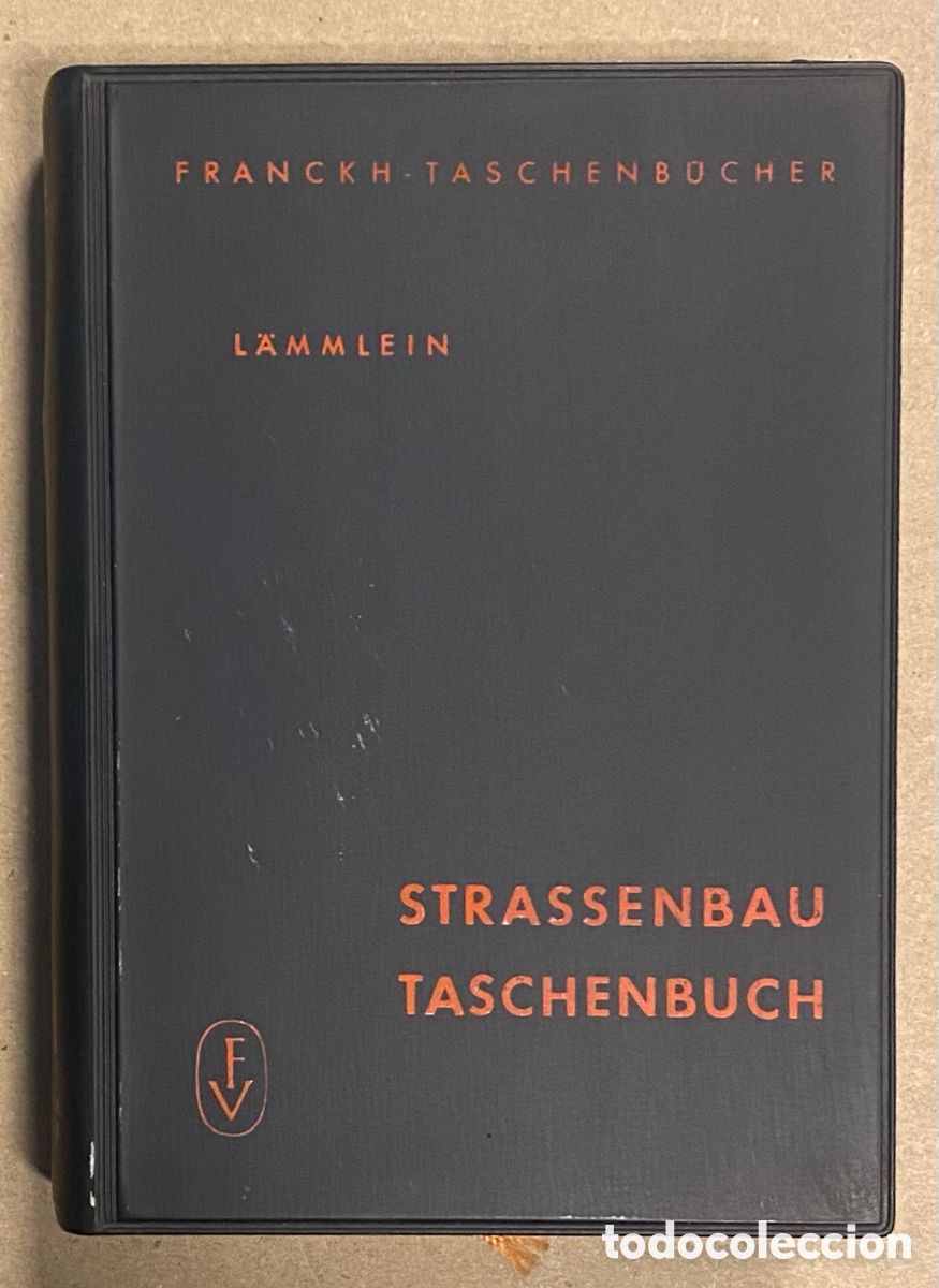 Libros de segunda mano: STRASSENBAU TASCHENBUCH. L&Auml;MMLEIN. CONSTRUCCI&Oacute;N VIAL - LIBRO DE BOLSILLO. - Foto 1