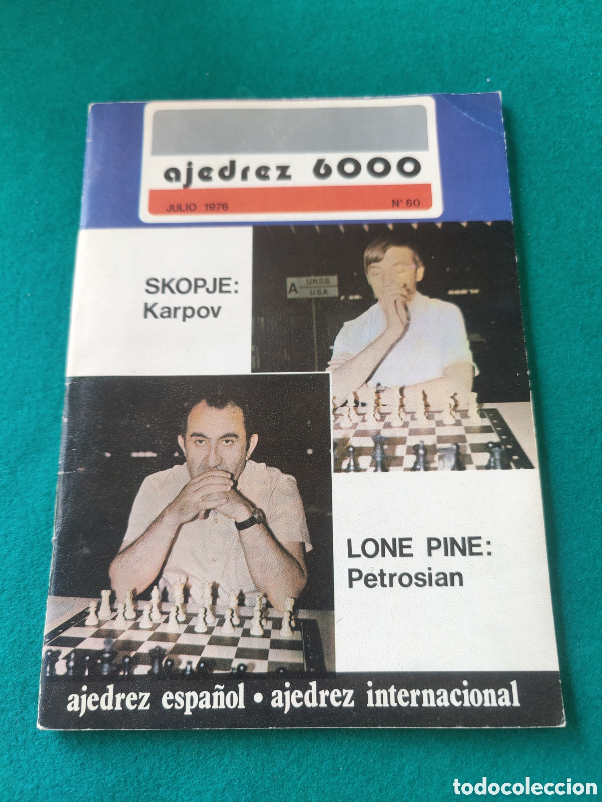 Libros de segunda mano: AJEDREZ 6000. JULIO 1976. N&Uacute;MERO 60. - Foto 1