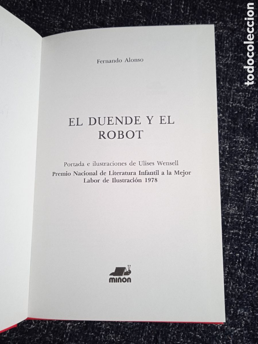 Libros de segunda mano: EL DUENDE Y EL ROBOT / FERNANDO ALONSO - ED. MI&Ntilde;ON, - Foto 2