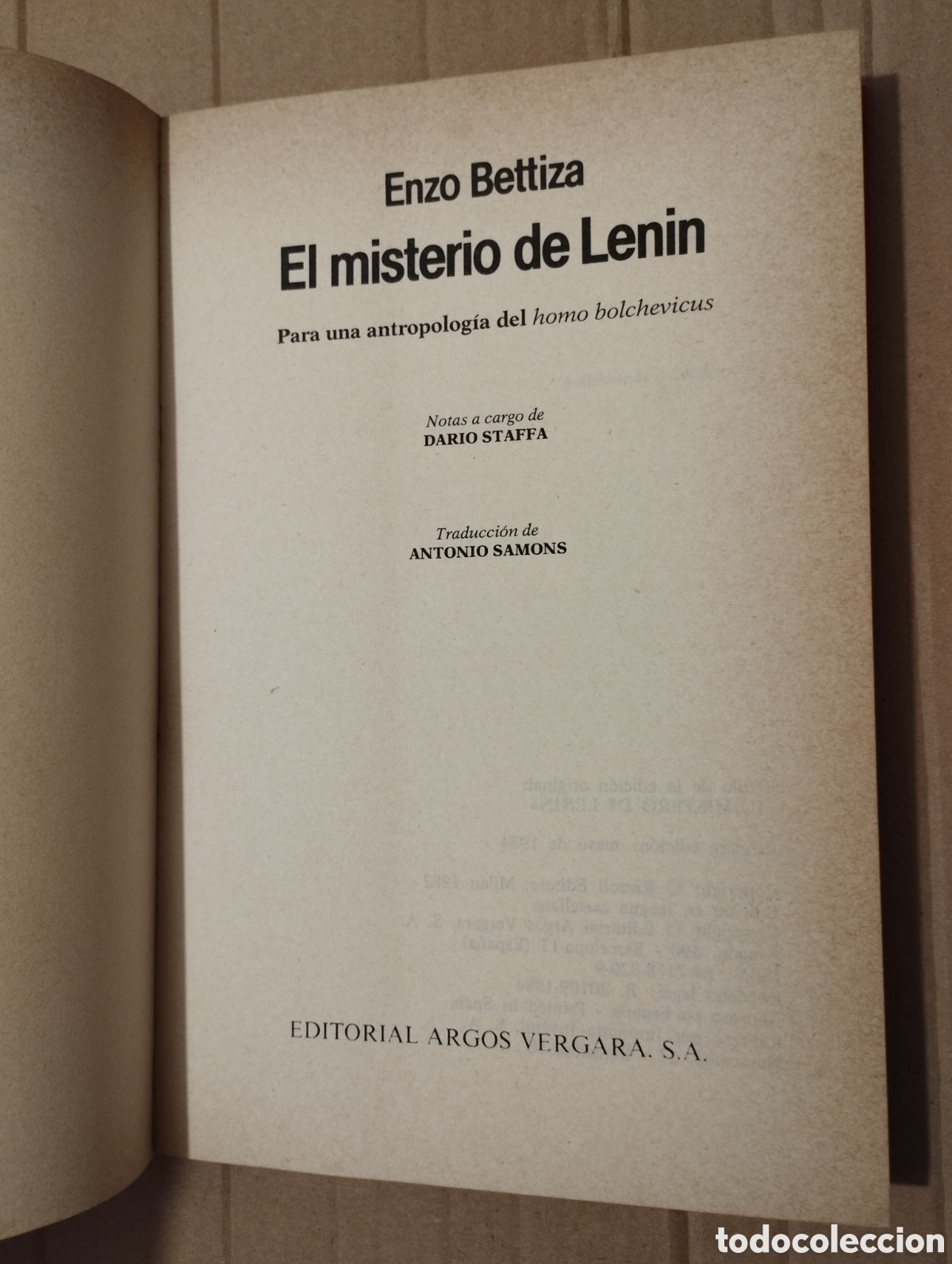 Libros de segunda mano: EL MISTERIO DE LENIN (ENZO BETTIZA) - Foto 2