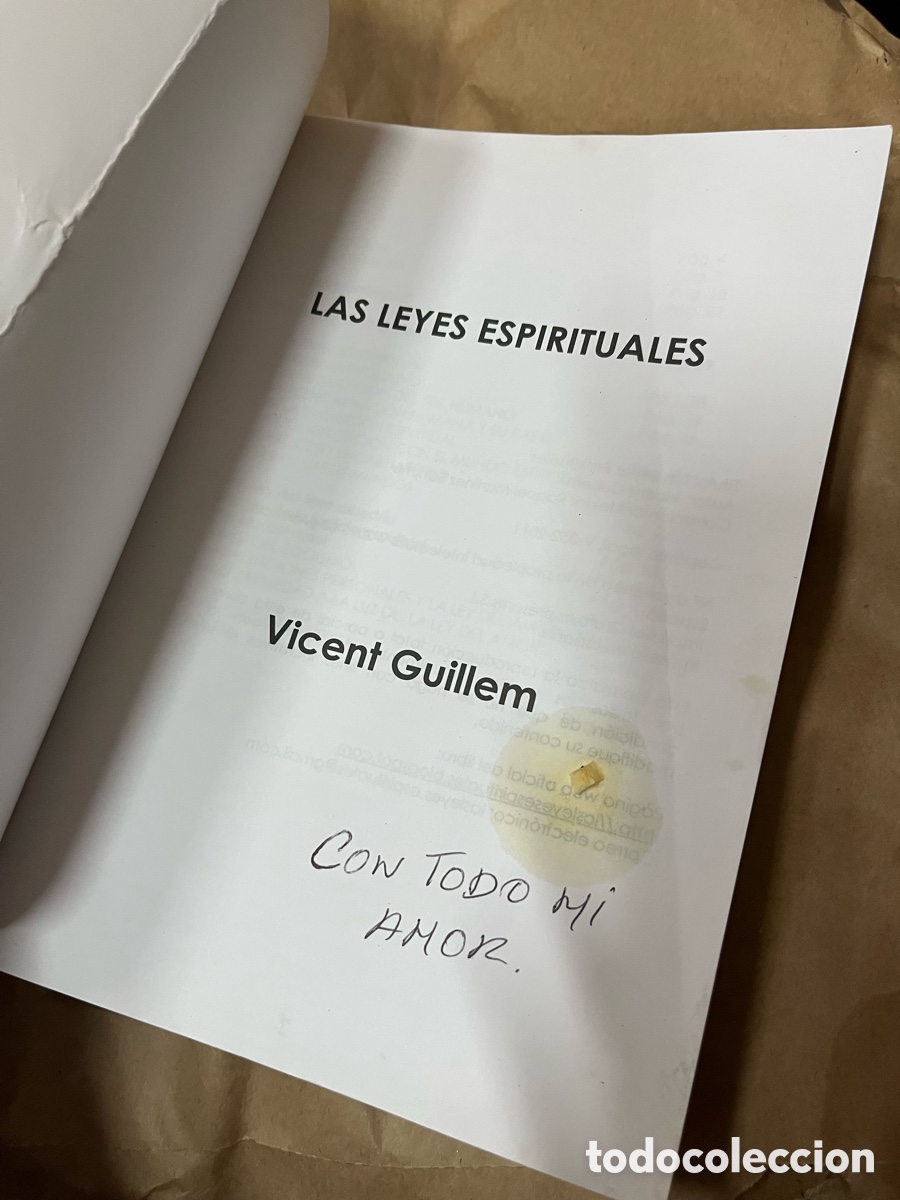 Libros de segunda mano: Esco32 LAS LEYES ESPIRITUALES Vicent Guillem - Foto 2