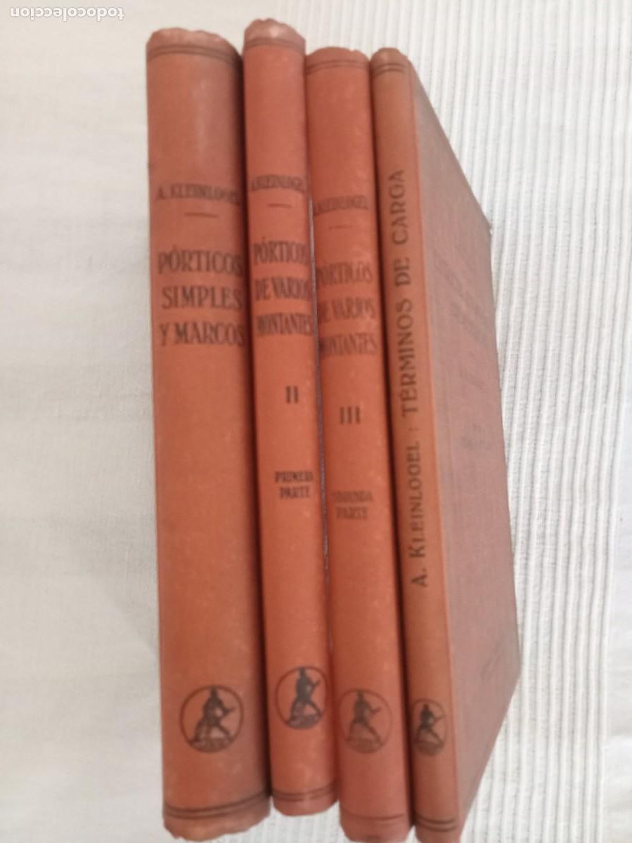 Libros de segunda mano: A. Kleinlogel. 4 Tomos. C&aacute;lculo de las estructuras porticadas hiperest&aacute;ticas - Foto 2