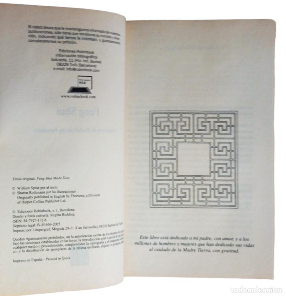 Libros de segunda mano: FENG SHUI / WILLIAM SPEAR. ROBIN BOOK 2005. MUY BUEN ESTADO. - Foto 4