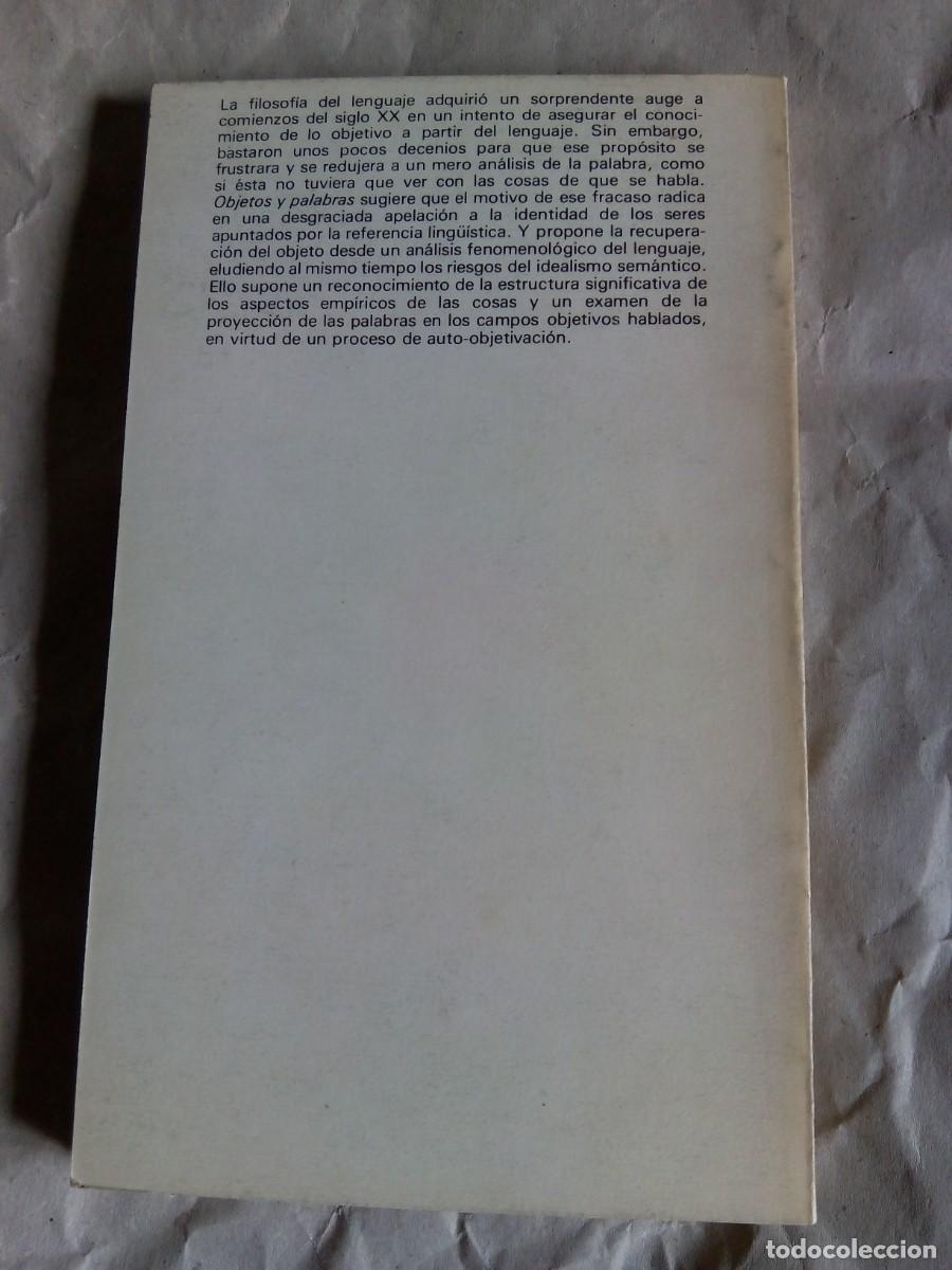 Libros de segunda mano: OBJETOS Y PALABRAS / FERNANDO MONTERO - Foto 2