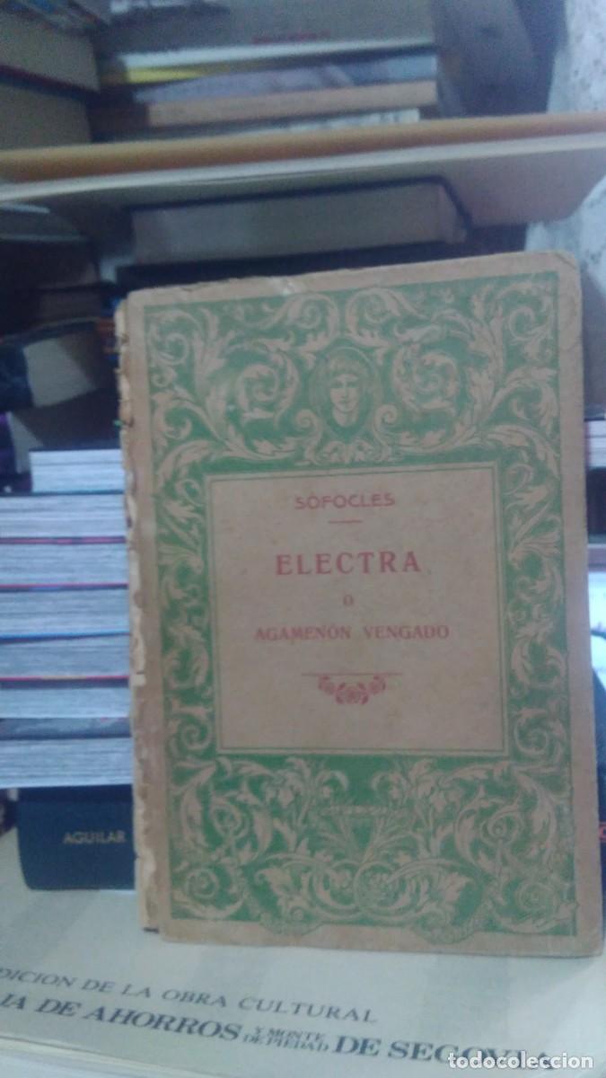 Libros de segunda mano: ELECTRA O AGAMENON VENGADO, S&Oacute;FOCLES - Foto 1
