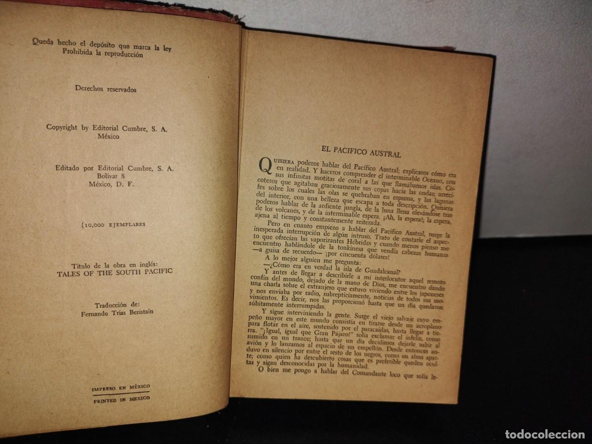 Libros de segunda mano: 102- SUCEDI&Oacute; EN EL PAC&Iacute;FICO - JAMES A. MICHENER - 1952 - Foto 6