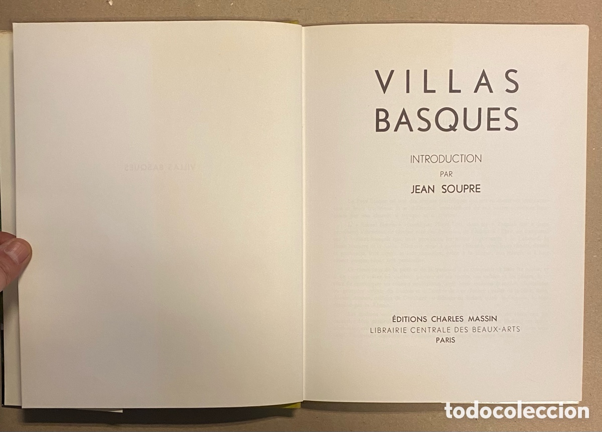 Libros de segunda mano: VILLAS BASQUES. JEAN SOUPRE. EDITIONS CHARLES MASSIN. - Foto 2