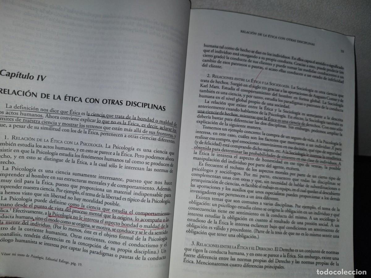 Libros de segunda mano: 102- INTRODUCCI&Oacute;N A LA &Eacute;TICA - RA&Uacute;L GUTI&Eacute;RREZ S&Aacute;ENZ - Foto 10