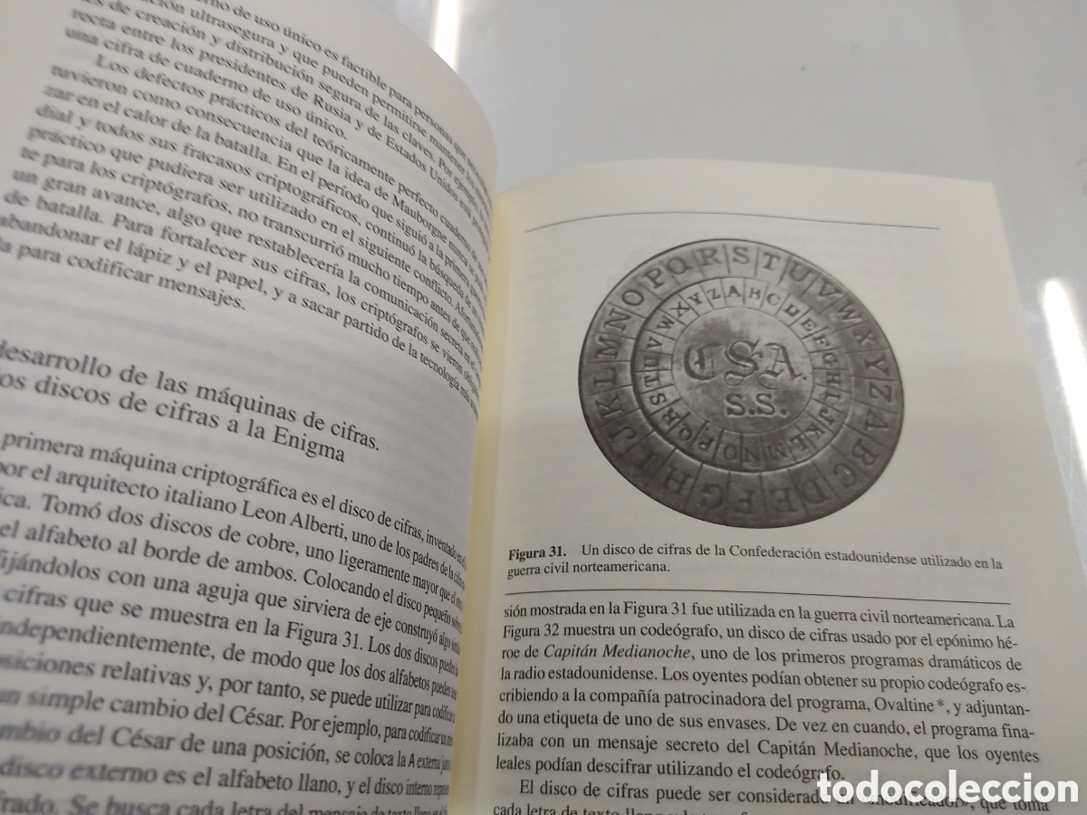 Libros de segunda mano: LOS C&Oacute;DIGOS SECRETOS SIMON SINGH Arte y ciencia de la criptograf&iacute;a desde antiguo Egipto a internet - Foto 5
