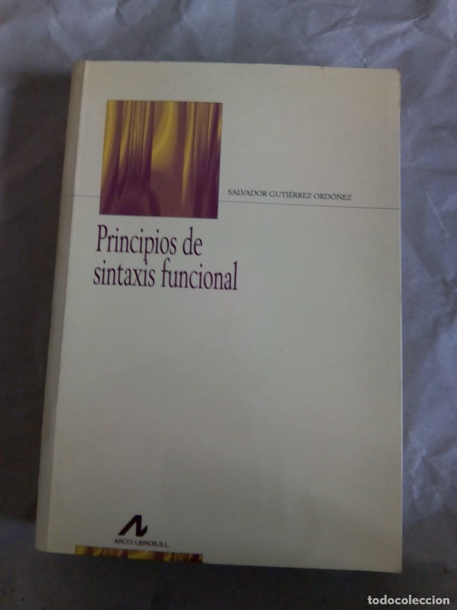 Libros de segunda mano: PRINCIPIOS DE SINTAXIS FUNCIONAL / SALVADOR GUTI&Eacute;RREZ ORD&Oacute;&Ntilde;EZ - Foto 1