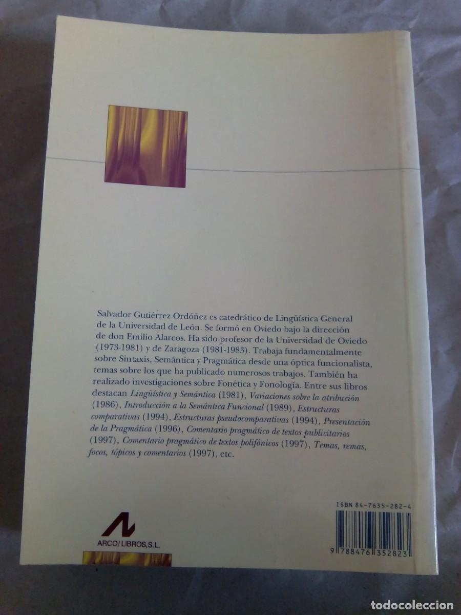 Libros de segunda mano: PRINCIPIOS DE SINTAXIS FUNCIONAL / SALVADOR GUTI&Eacute;RREZ ORD&Oacute;&Ntilde;EZ - Foto 2