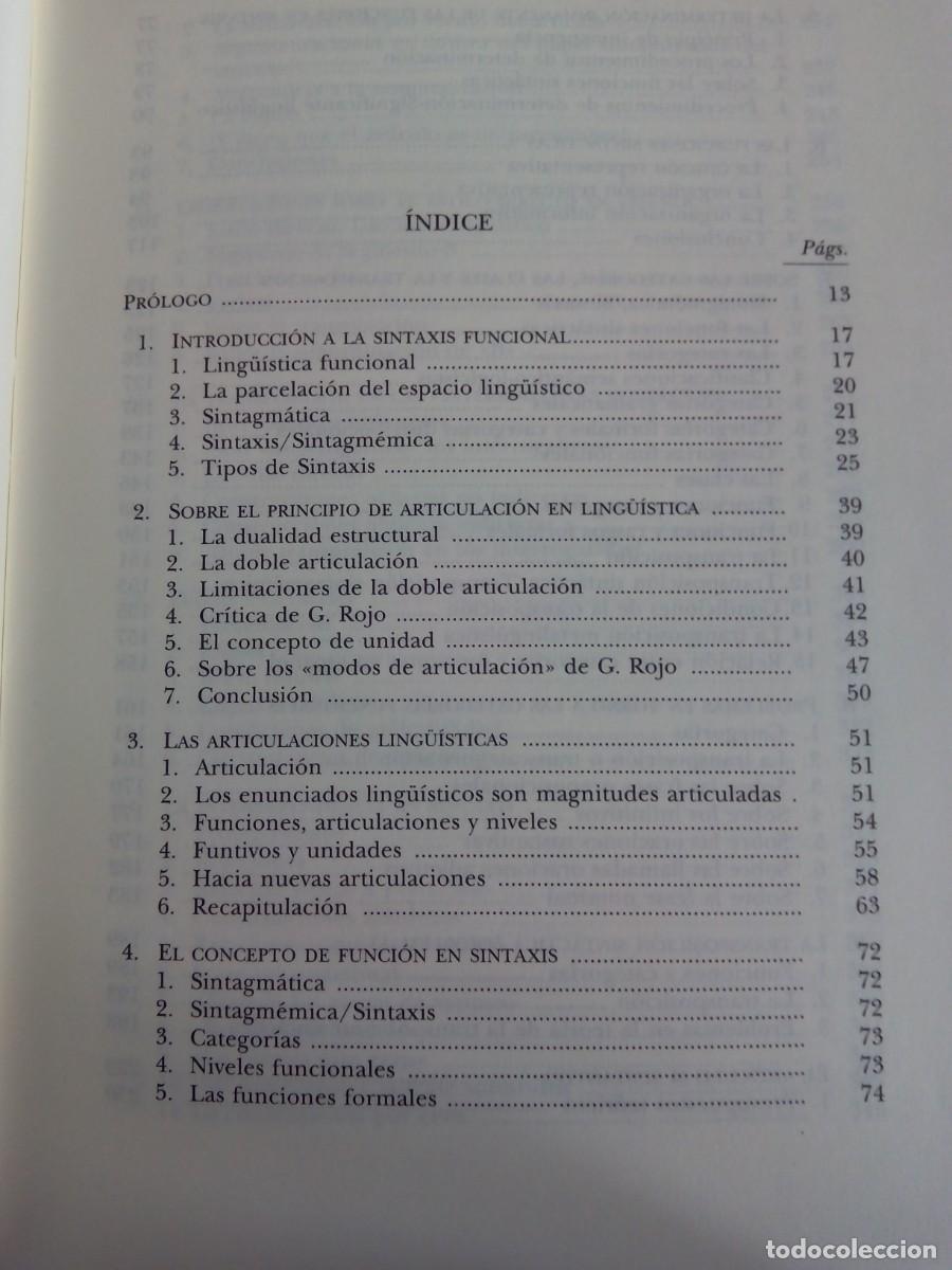Libros de segunda mano: PRINCIPIOS DE SINTAXIS FUNCIONAL / SALVADOR GUTI&Eacute;RREZ ORD&Oacute;&Ntilde;EZ - Foto 5