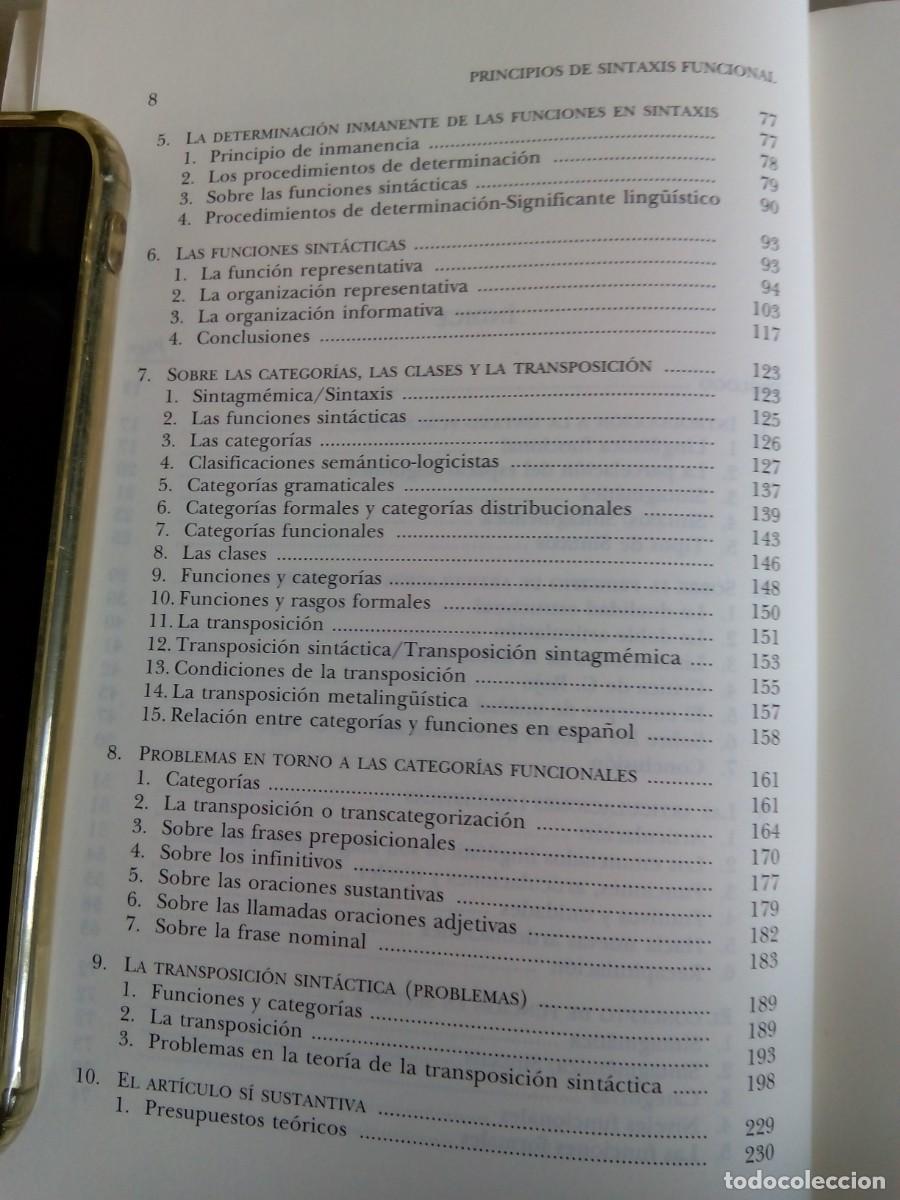 Libros de segunda mano: PRINCIPIOS DE SINTAXIS FUNCIONAL / SALVADOR GUTI&Eacute;RREZ ORD&Oacute;&Ntilde;EZ - Foto 6