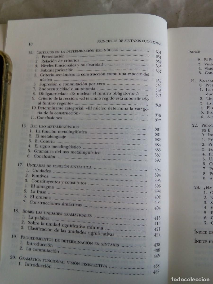 Libros de segunda mano: PRINCIPIOS DE SINTAXIS FUNCIONAL / SALVADOR GUTI&Eacute;RREZ ORD&Oacute;&Ntilde;EZ - Foto 8